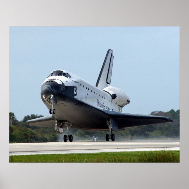 Landing of Space Shuttle Endeavour (STS-108) Poster (Front)