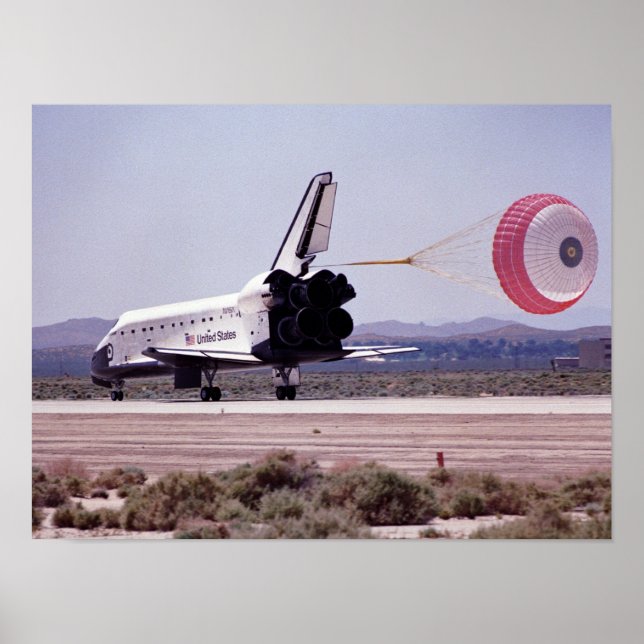 Landing of Space Shuttle Endeavour (STS-49) Poster (Front)