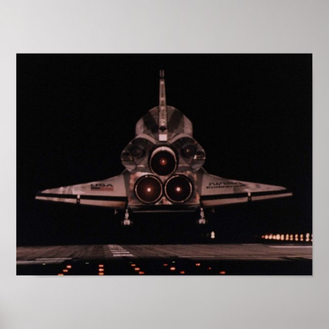 Landing of Space Shuttle Endeavour (STS-72) Poster (Front)