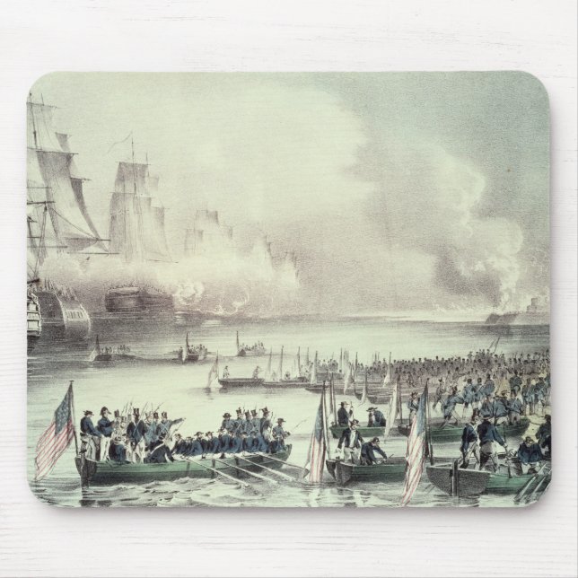 Landing of the American Force at Vera Cruz Mouse Pad (Front)