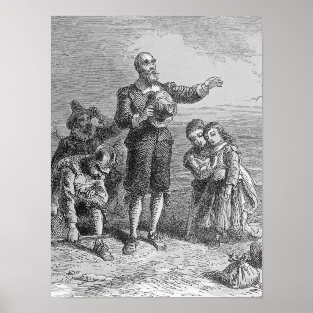Landing of the Pilgrims, 1620 Poster (Front)