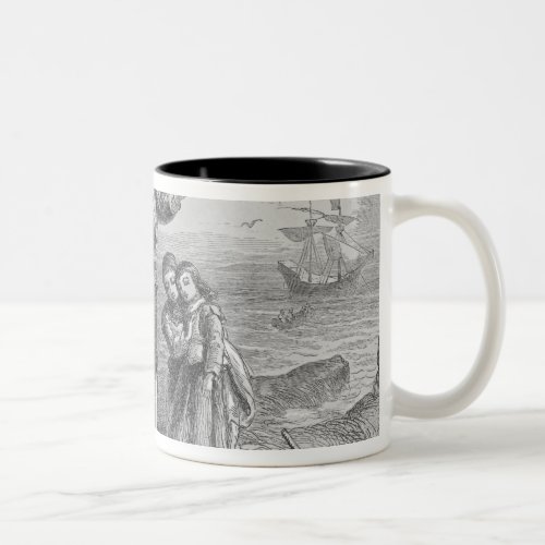 Landing of the Pilgrims 1620 Two_Tone Coffee Mug