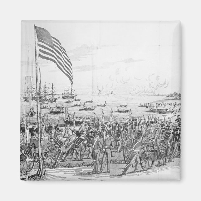 Landing of the Troops at Vera Cruz, Mexico Magnet (Front)