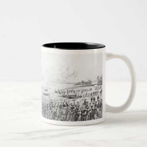 Landing of the Troops at Vera Cruz Mexico Two_Tone Coffee Mug