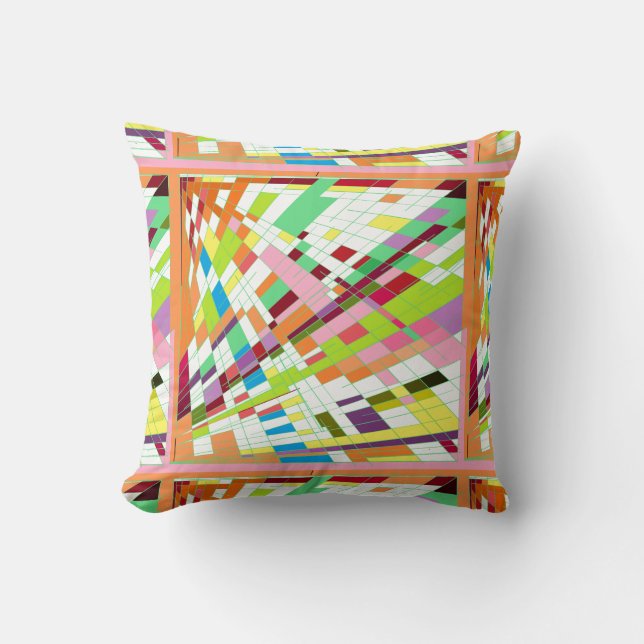 Landing Strip Throw Pillow (Front)