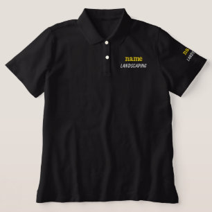 landingscaping services Embroidered Polo Shirt