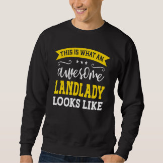 Landlady Job Title Employee Funny Worker Professio Sweatshirt