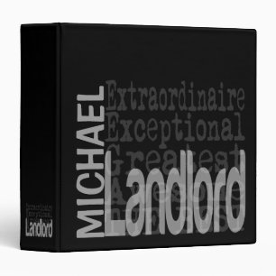 Landlord Extraordinaire CUSTOM 3 Ring Binder