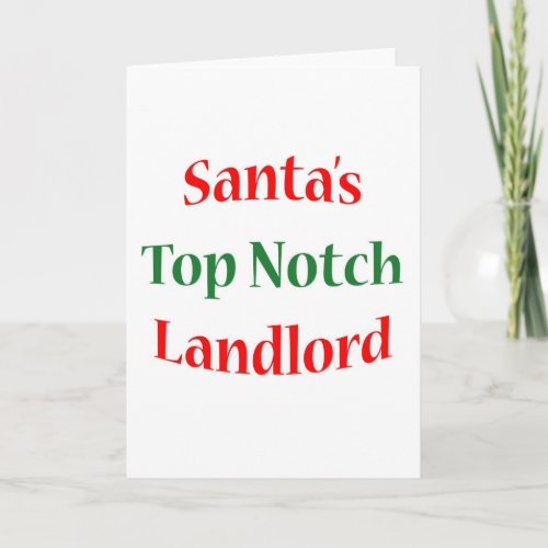 Landlord Top Notch Holiday Card
