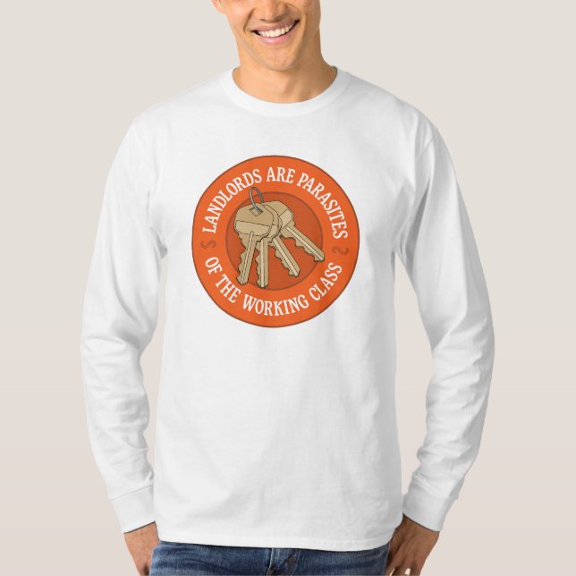 Landlords Are Parasites Of The Working Class T-Shi T-Shirt (Front)