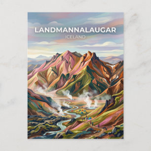 Landmannalaugar Iceland Postcard