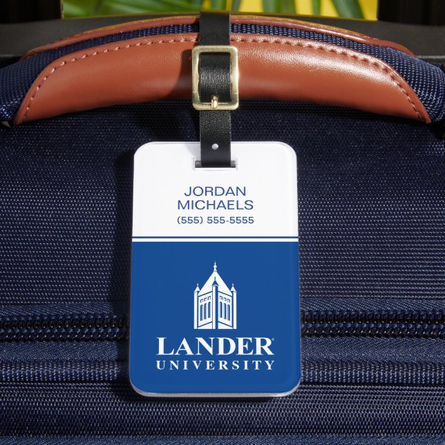 Landmark of Lander University Luggage Tag (Front Insitu 2)
