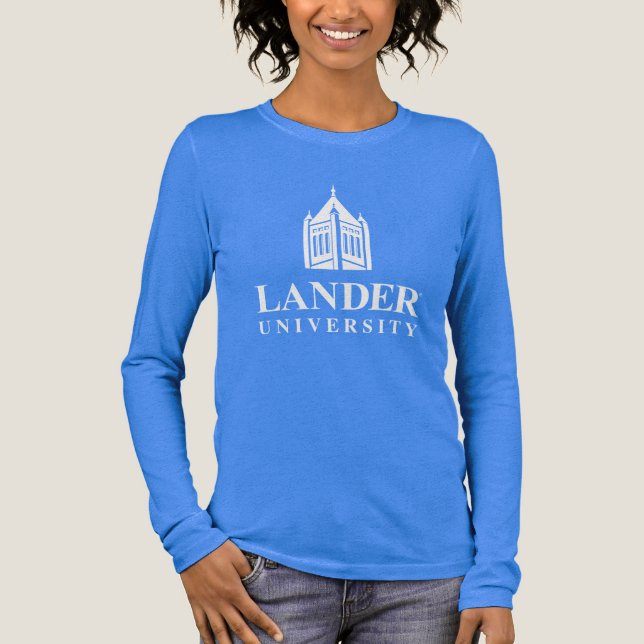 Landmark of Lander University Tri-Blend Shirt (Front)