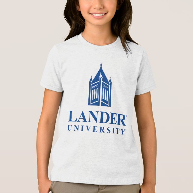 Landmark of Lander University Tri-Blend Shirt (Front)