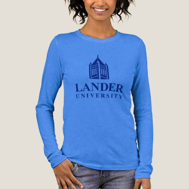 Landmark of Lander University Tri-Blend Shirt (Front)