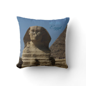 Landmark Sphinx Statue Giza Cairo Egypt Souvenir Throw Pillow