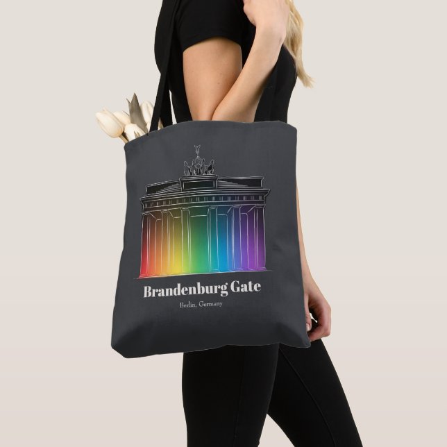 Landmarks in Light | Brandenburg Gate Tote Bag (Close Up)