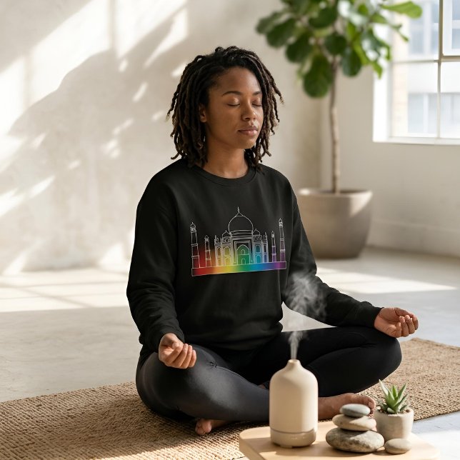 Landmarks in Light | Taj Mahal Sweatshirt (Lifestyle Shot)