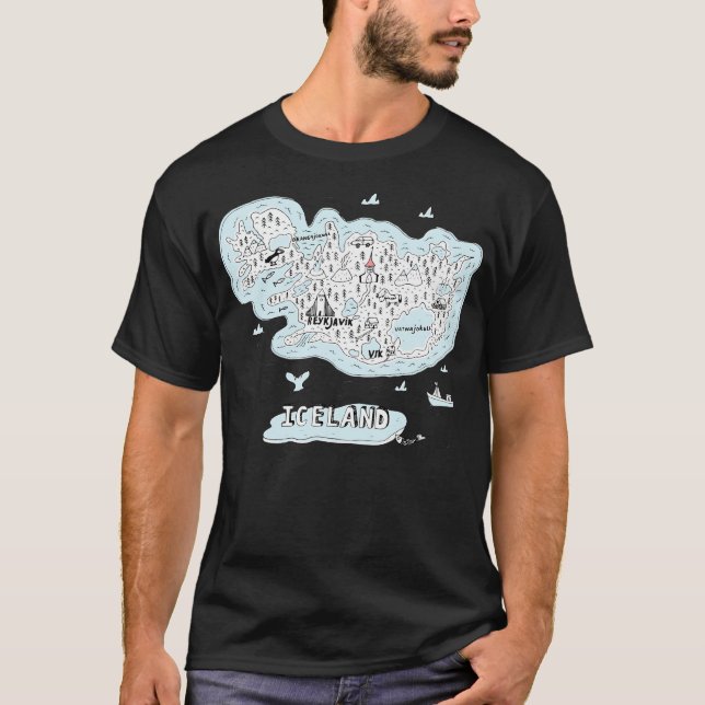 Landmarks Of Iceland T-Shirt (Front)