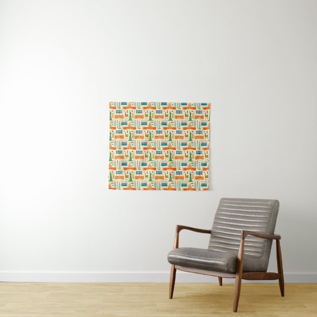 Landmarks of United States of America Tapestry (In Situ (Horizontal))