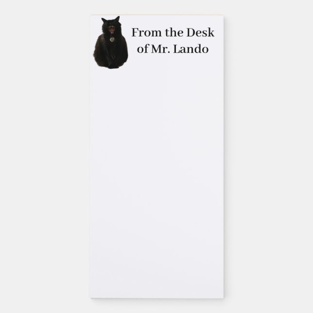 Lando Magnetic Notepad (Front)