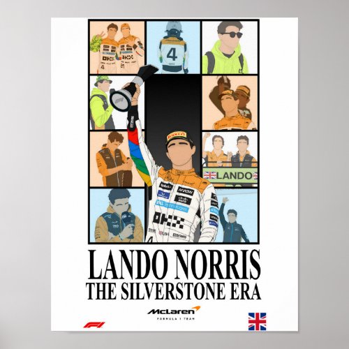 Lando Norris British Grand Prix Poster