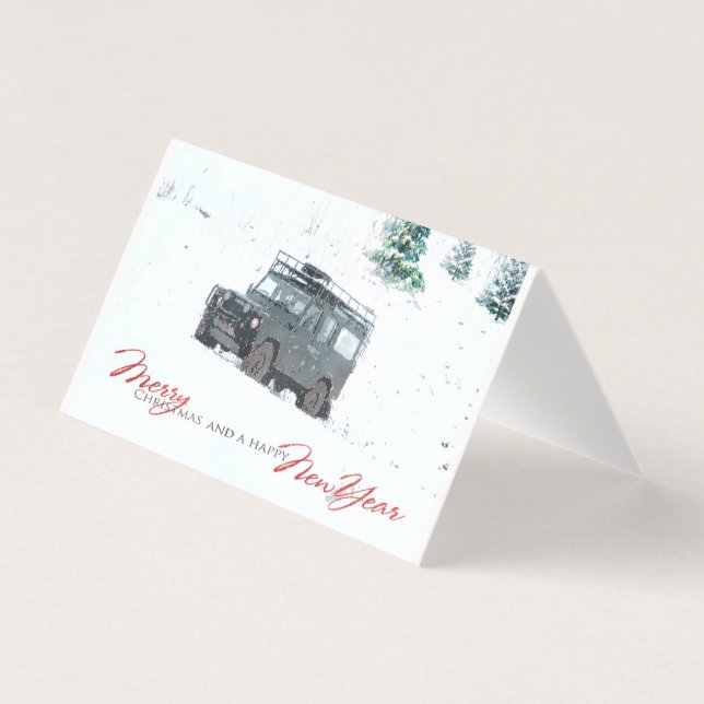 Landrover christmas card pack from bywhacky (Front)