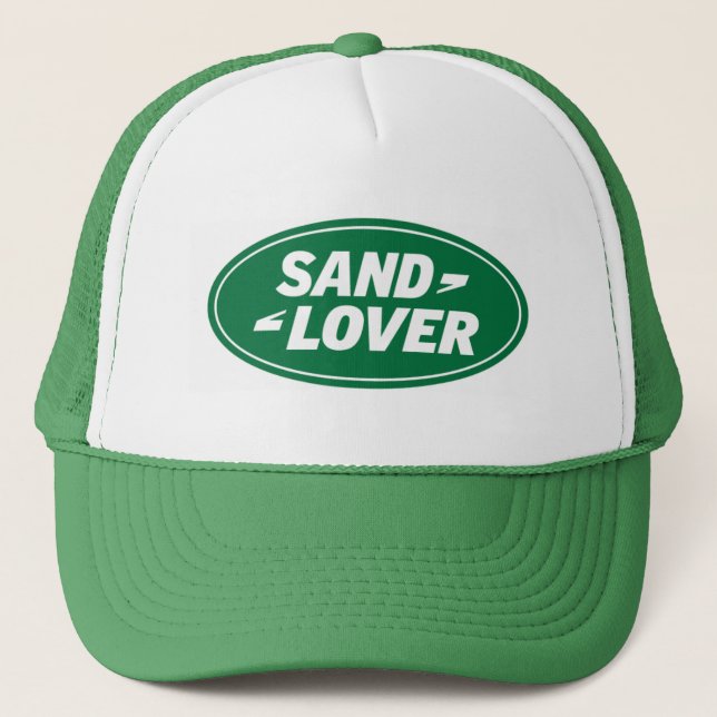 landrover.sand.lover trucker hat (Front)