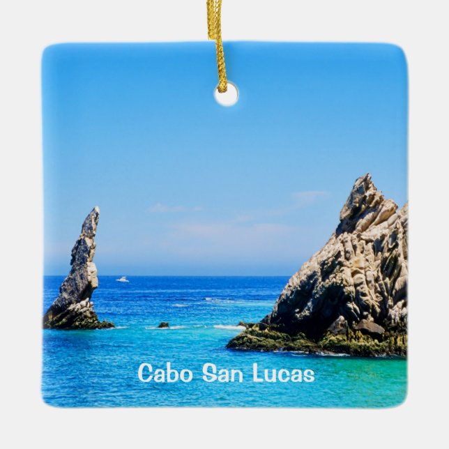 Lands End, Cabo San Lucas Ceramic Ornament (Front)