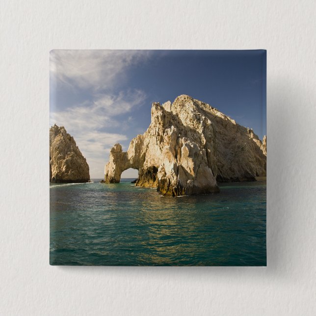 Land's End, The Arch near Cabo San Lucas, Baja Pinback Button (Front)