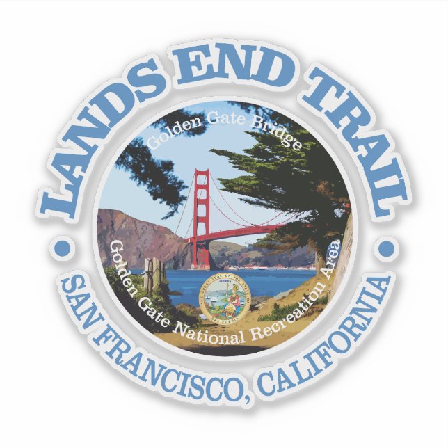 Lands End Trail (OBP) Sticker (Front)