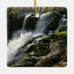 Lands Run Falls Ceramic Ornament