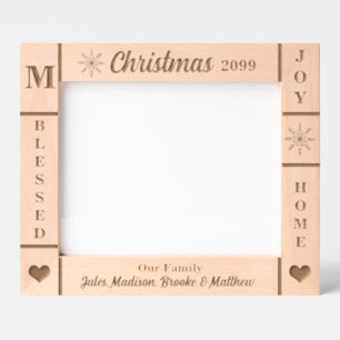 Landscape 10x8 Christmas Our Family Personalized Engraved Frames
