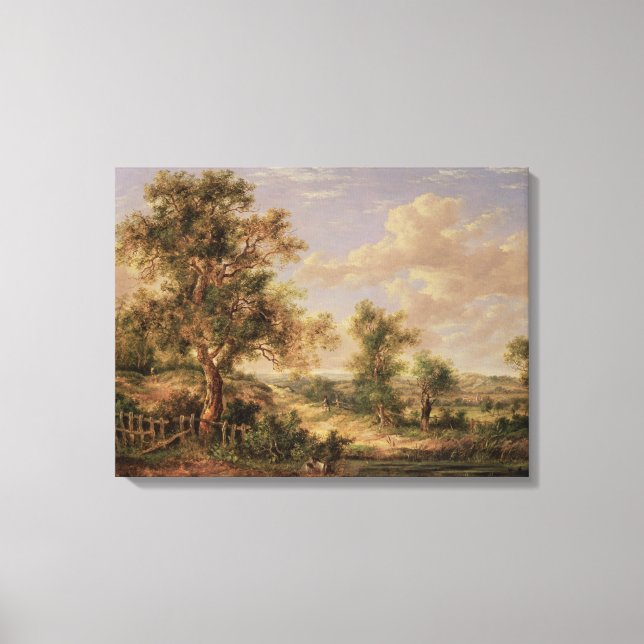 Landscape, 19th century canvas print (Front)
