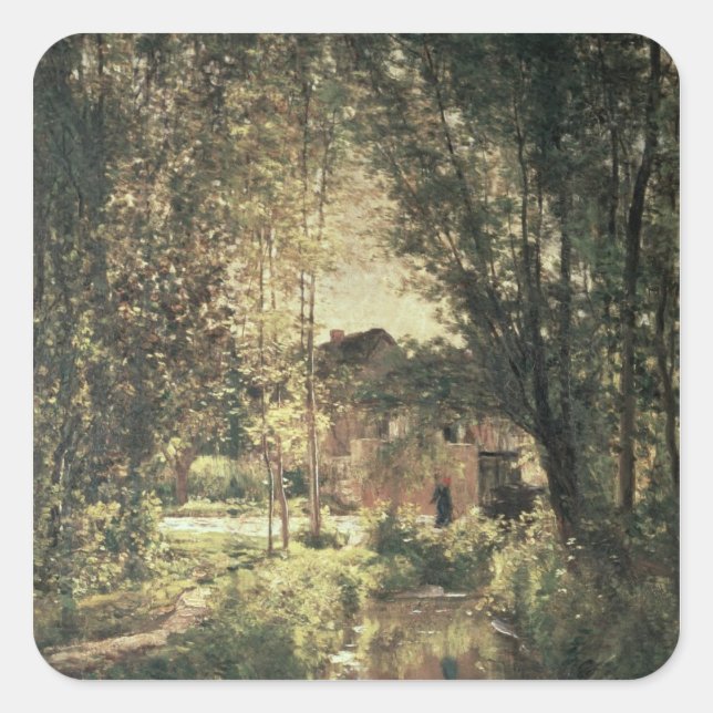 Landscape 2 square sticker (Front)