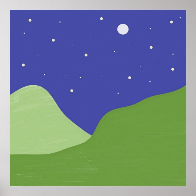 landscape abstract art poster (Front)
