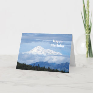 Landscape Alaska Denali Photo Birthday Card