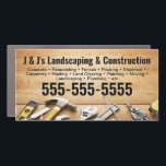 Landscape and Construction Truck Car Magnet<br><div class="desc">This card is a landscaping and construction truck magnet for builders,  contractors,  landscapers and plumbing</div>