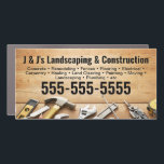 Landscape and Construction Truck Car Magnet<br><div class="desc">This card is a landscaping and construction truck magnet for builders,  contractors,  landscapers and plumbing</div>