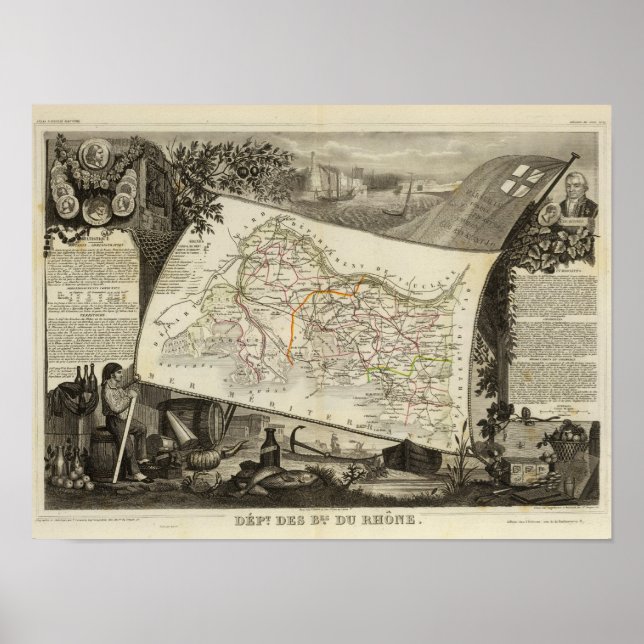 Landscape and towns poster (Front)