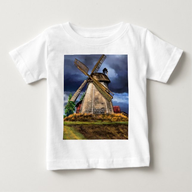 Landscape and Weather in Netherlands Baby T-Shirt (Front)