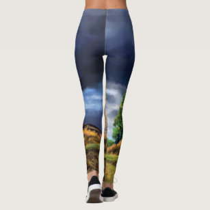 Landscape and Weather in the Netherlands - Drawing Leggings