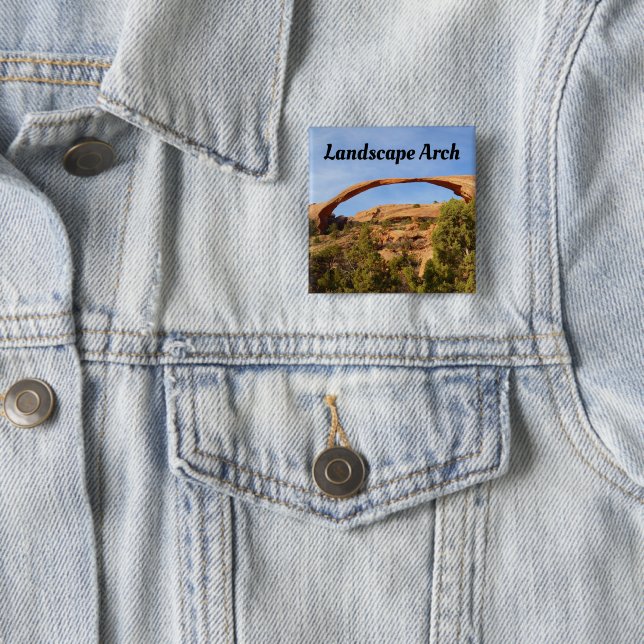 Landscape Arch at Arches National Park Button (In Situ)