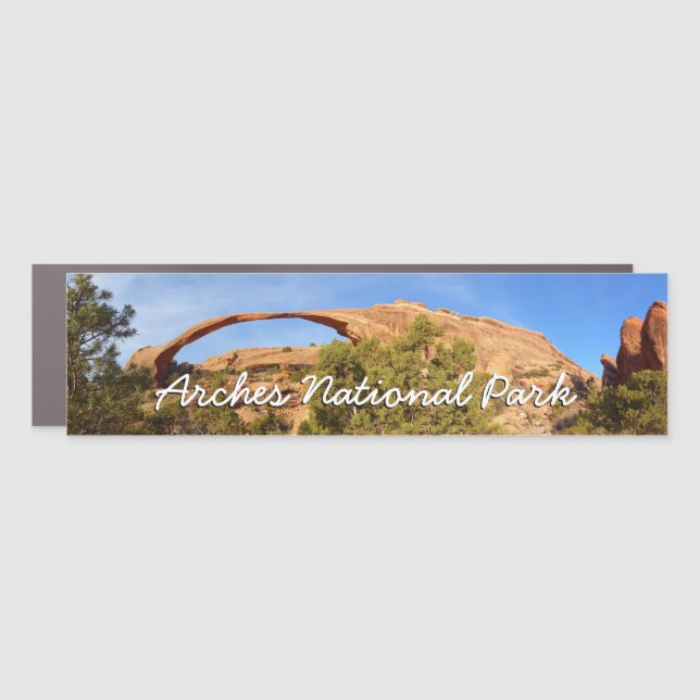 Landscape Arch at Arches National Park Car Magnet (Front)
