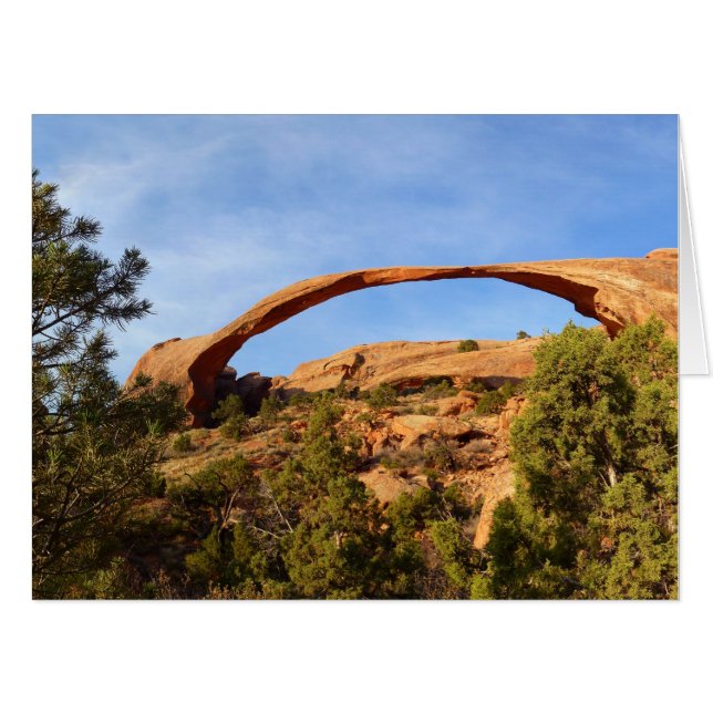 Landscape Arch at Arches National Park Card (Front Horizontal)