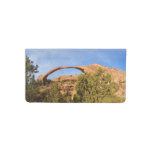 Landscape Arch at Arches National Park Checkbook Cover