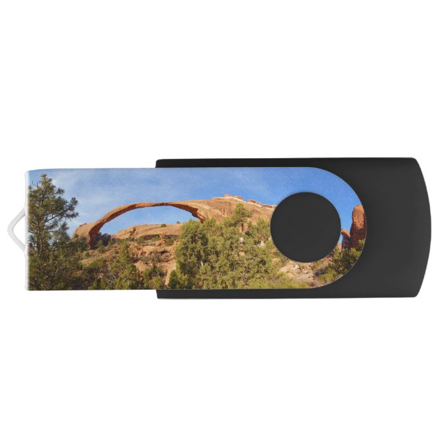 Landscape Arch at Arches National Park Flash Drive (Back)