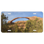 Landscape Arch at Arches National Park License Plate