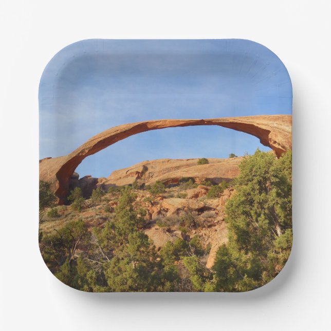 Landscape Arch at Arches National Park Paper Plates (Front)