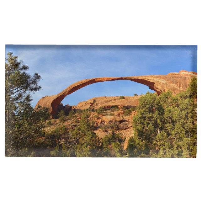 Landscape Arch at Arches National Park Place Card Holder (Front)